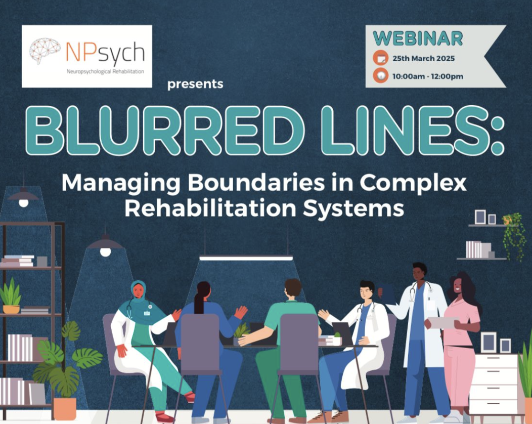 Join our upcoming webinar, "Blurred Lines: Managing Boundaries in Complex Rehabilitation Systems", on 25th March 2025, from 10:00 am to 12:00 pm. Perfect for clinicians, case managers, therapists, solicitors, and expert witnesses. Gain valuable insights on navigating boundaries in complex rehabilitation settings.